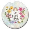 Do Good Things Car Coaster