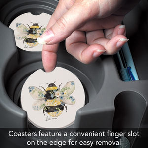 Beautiful Bee Car Coaster