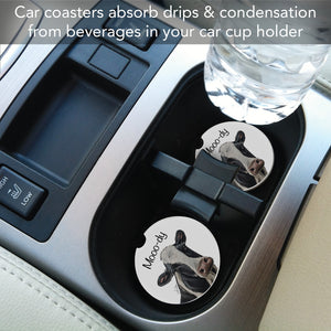 Moo-dy Cow Car Coaster