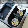 Sapphire Gold Sunflowers Car Coaster