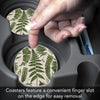 Natural Ferns Car Coaster