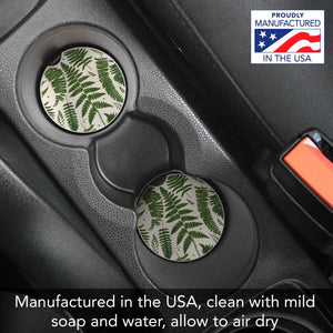 Natural Ferns Car Coaster