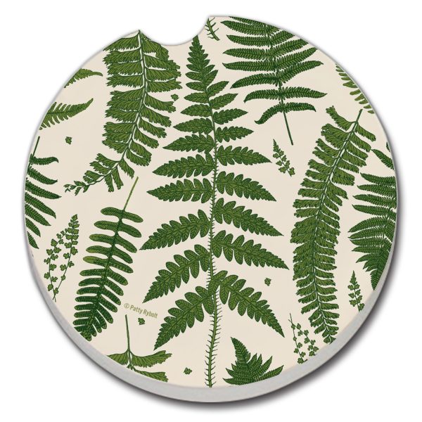 Natural Ferns Car Coaster