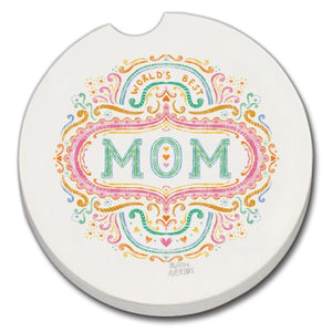 World's Best Mom Car Coaster