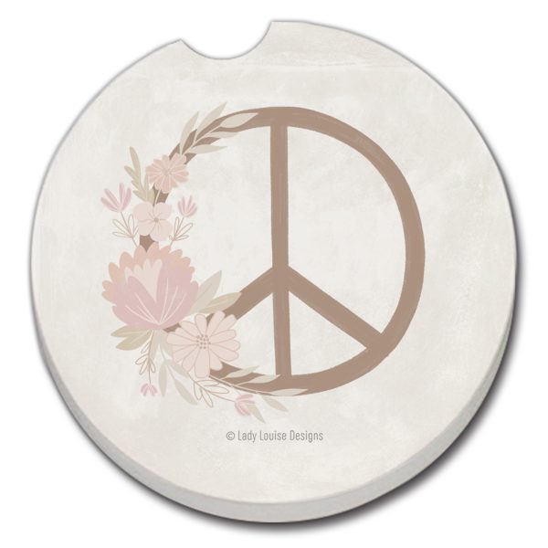 Floral Peace Car Coaster