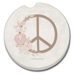 Floral Peace Car Coaster
