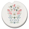 Blessed Bouquet Car Coaster