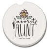 Favorite Aunt Car Coaster