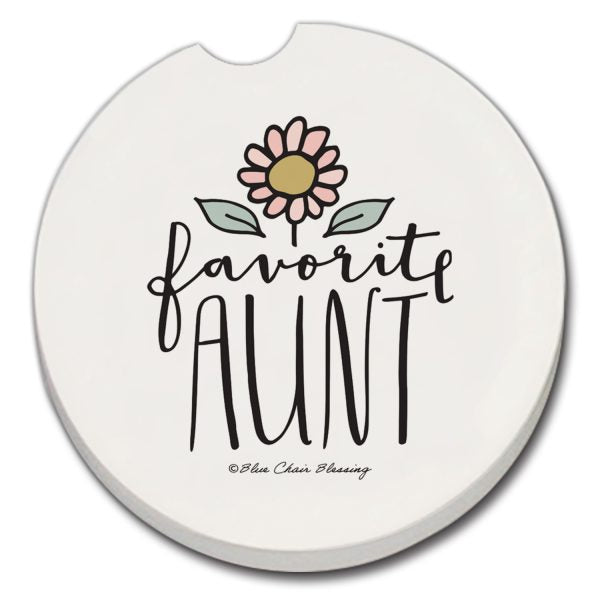 Favorite Aunt Car Coaster