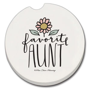 Favorite Aunt Car Coaster