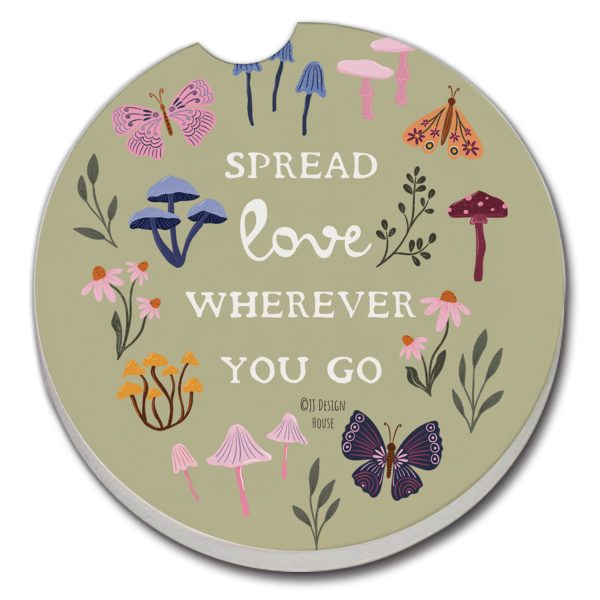 Spread Love Car Coaster