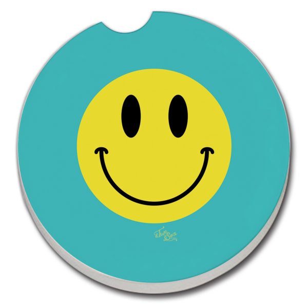 Smile More Car Coaster