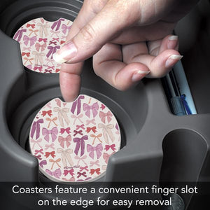 Mixed Bows Car Coaster