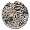 Zebra Butterflies Car Coaster
