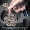 Zebra Butterflies Car Coaster