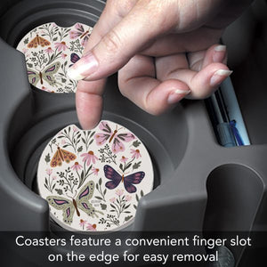 Flutter Blooms Car Coaster