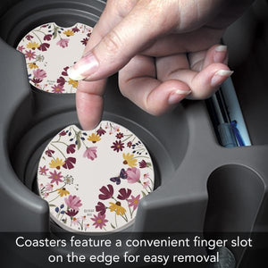 Blooming Border Car Coaster