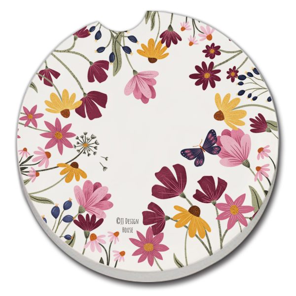 Blooming Border Car Coaster