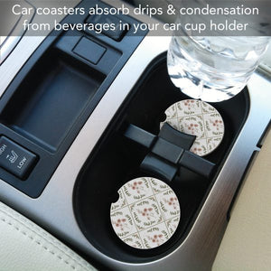 Wildflower Geo Car Coaster
