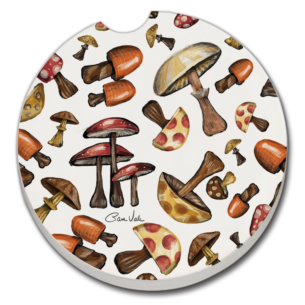 Mushroom Harvest Car Coaster