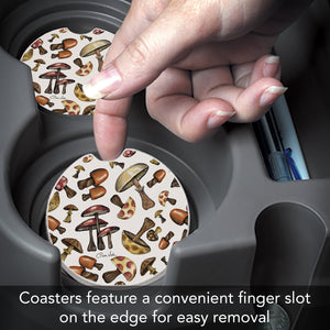 Mushroom Harvest Car Coaster
