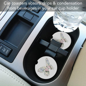 From Nature Butterfly Car Coaster