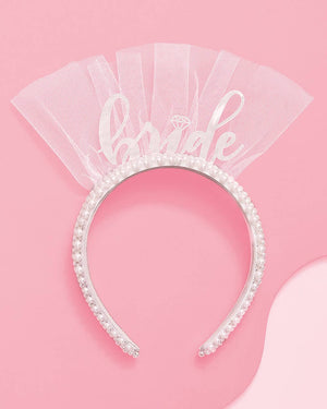 Bridal Pearl Headband Accessory, Bridal Shower Gift, Bach