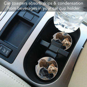 Hunting Dogs Car Coaster