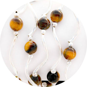 Tiger Eye Color Story Gemstones + Crystals Beaded Stretch Bracelet