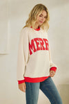 Merry Cream Cloudy Knit Pullover Top