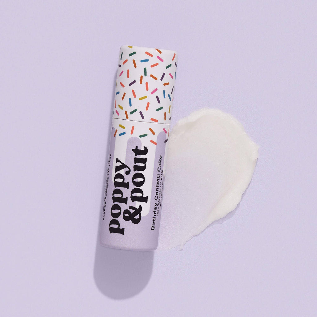 Purple Birthday Confetti Cake Lip Balm