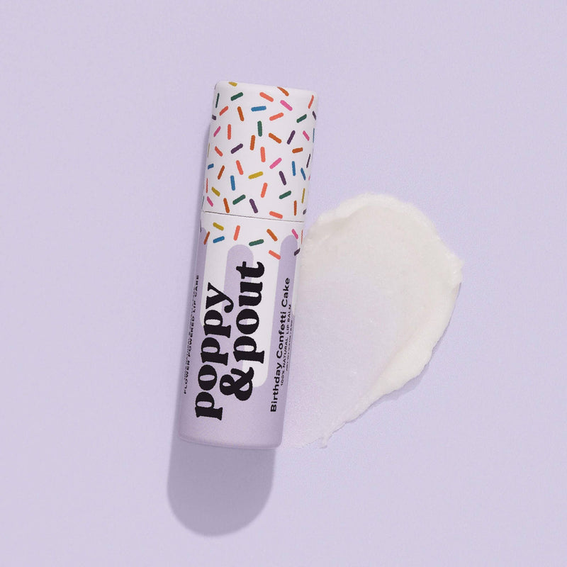 Purple Birthday Confetti Cake Lip Balm