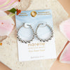 Narelle Silver Waterproof Bubble Hoop Earrings