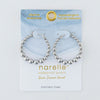 Narelle Silver Waterproof Bubble Hoop Earrings