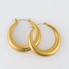 Narelle Gold Waterproof Round Hoop Earrings