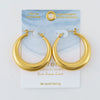 Narelle Gold Waterproof Round Hoop Earrings