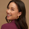Narelle Gold Waterproof Bowl Hoop Earrings