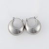Narelle Silver Waterproof Bowl Hoop Earrings