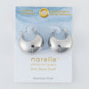 Narelle Silver Waterproof Bowl Hoop Earrings
