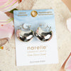 Narelle Silver Waterproof Bowl Hoop Earrings