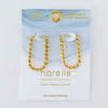 Narelle Gold Waterproof Twisted Hoop Earrings