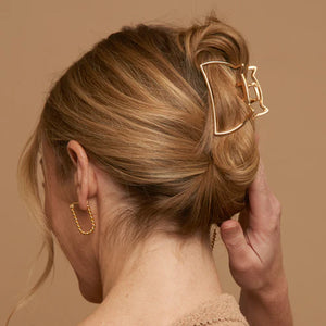 Narelle Gold Waterproof Twisted Hoop Earrings