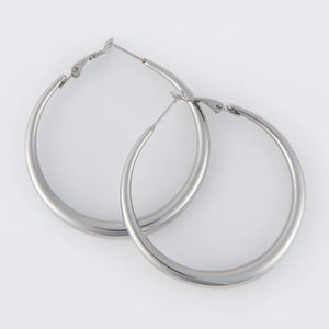Narelle Silver Waterproof Chunky Hoop Earrings