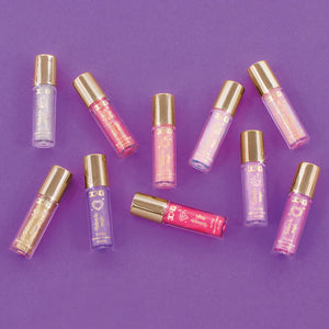 Pink & Gold 10 Piece Mini Wand Lip Gloss Set