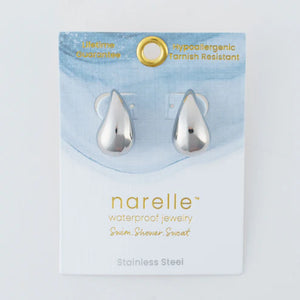 Narelle Silver Waterproof Tear Drop Earrings