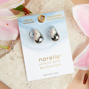 Narelle Silver Waterproof Tear Drop Earrings