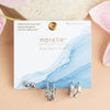 Narelle Silver Waterproof Rectangle Hoop Earring Trio