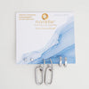 Narelle Silver Waterproof Double Linked Hoop Earring Trio