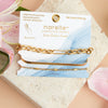 Narelle Gold Waterproof Snake Chain Bracelet Set