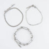 Narelle Silver Waterproof Snake Chain Bracelet Set
